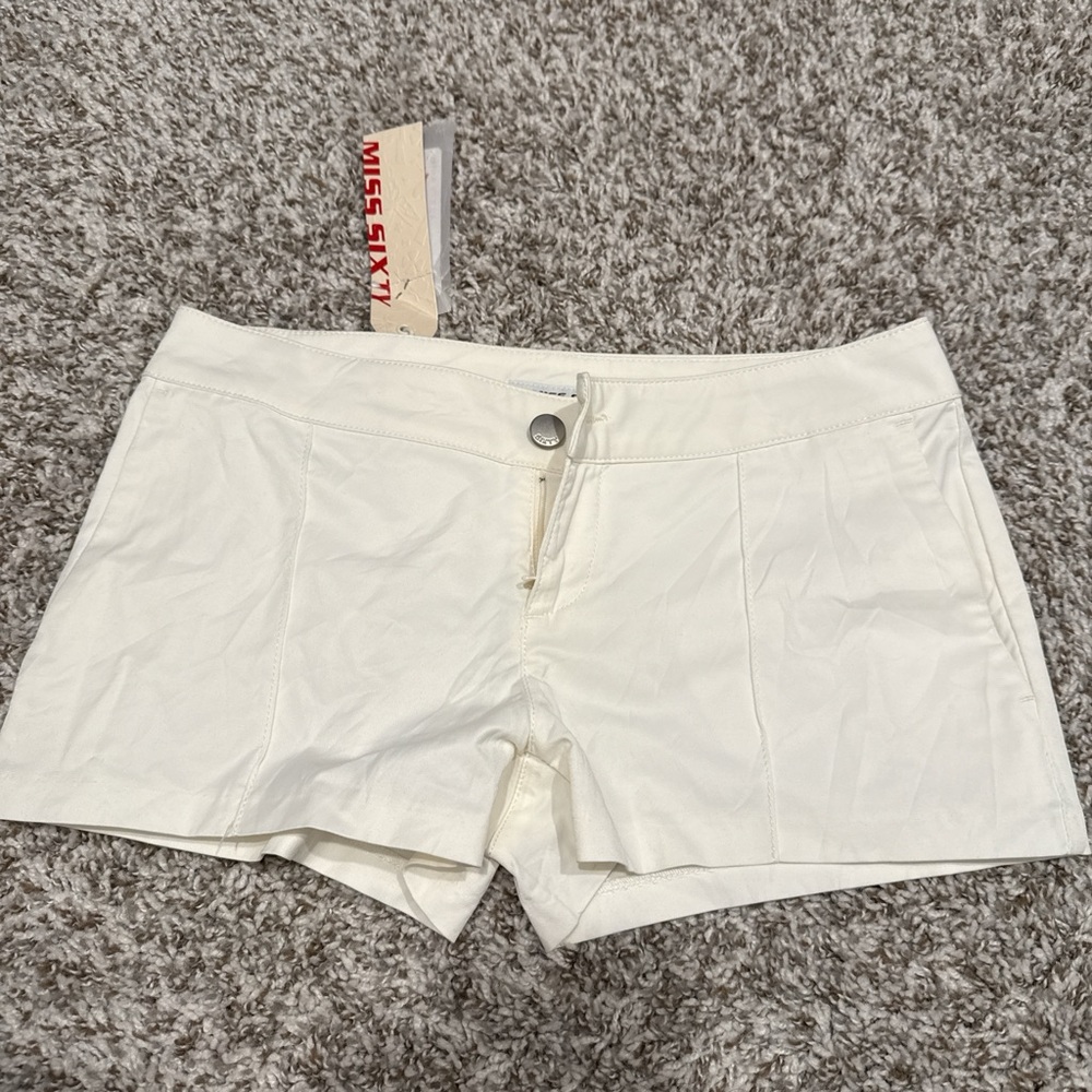 Miss Sixty Cream Shorts